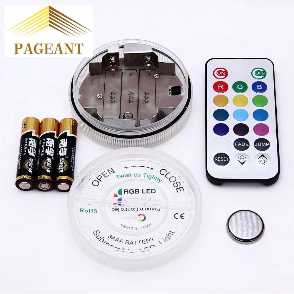 7*2.2cm Arab Hookah Shisha 12 Color Remote Control Led Light Shisha Pipes Accessories