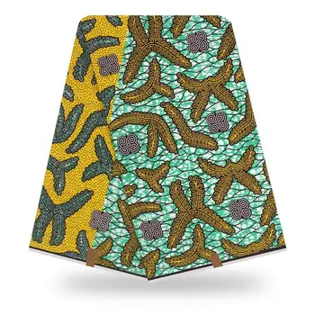 

100% Cotton 2019 Latest African Wax Print Promotion African Fabrics And Textiles For Party aso ebi African Wax tissus