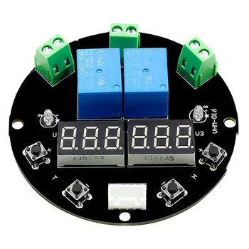 

VHM-016 Thermostat Temperature Humidity Control Thermometer Hygrometer Controller Module DC 12V LED Digital Display Dual Output