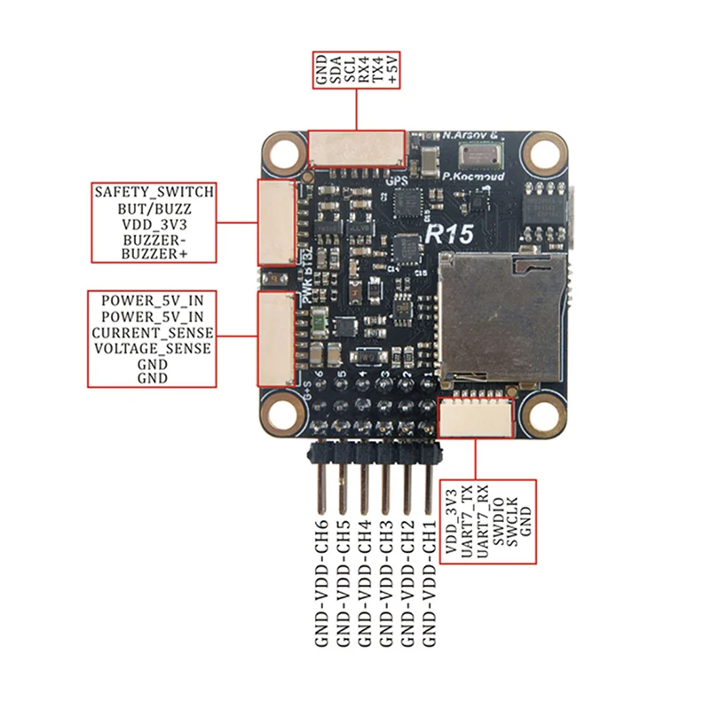 Pixracer R15 автопилот Xracer Mini PX4 Полетный контроллер нового поколения для мультикоптера DIY FPV Drone 250 RC Квадрокоптер