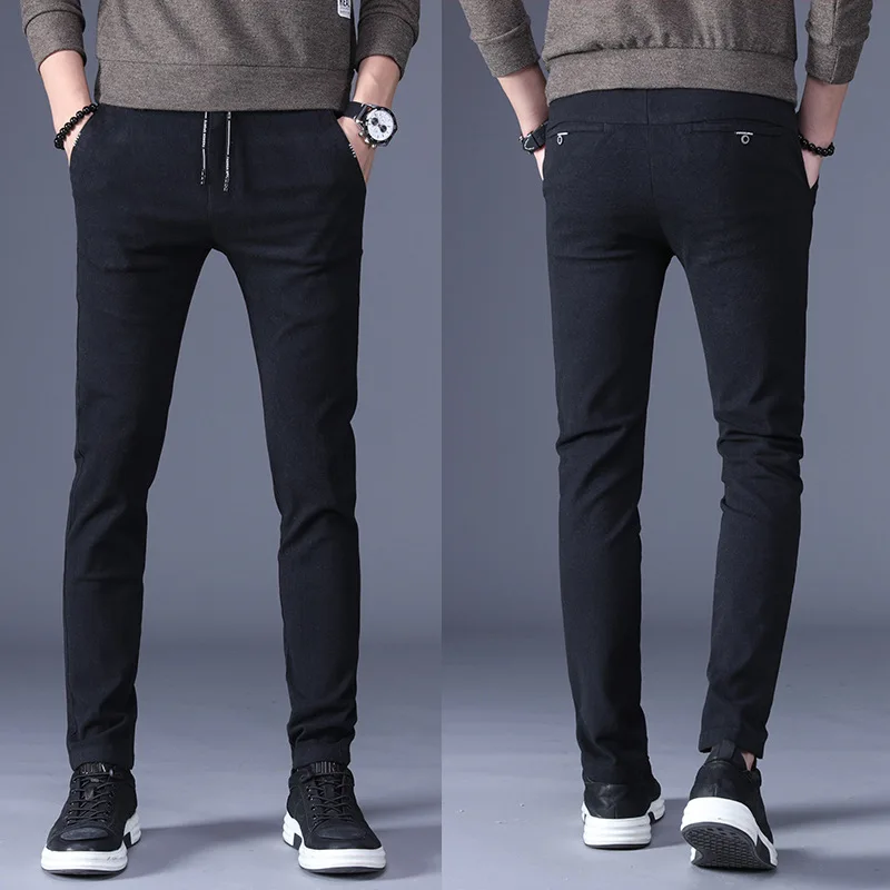 MRMT брендовые осенние и зимние новые мужские брюки, обтягивающие эластичные брюки для мужчин, Молодежные повседневные длинные брюки