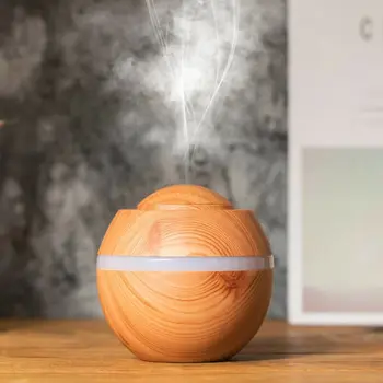 

500ml LED USB Electric Aroma air diffuser wood Ultrasonic air humidifier Essential oil Aromatherapy cool mist maker for home
