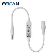 Feican Led Dimmer DC12V Helderheid Witte Kleur Enkele Kleur Led Controller Voor Led Strip Licht Smd 5050 3528 Led tape(China)