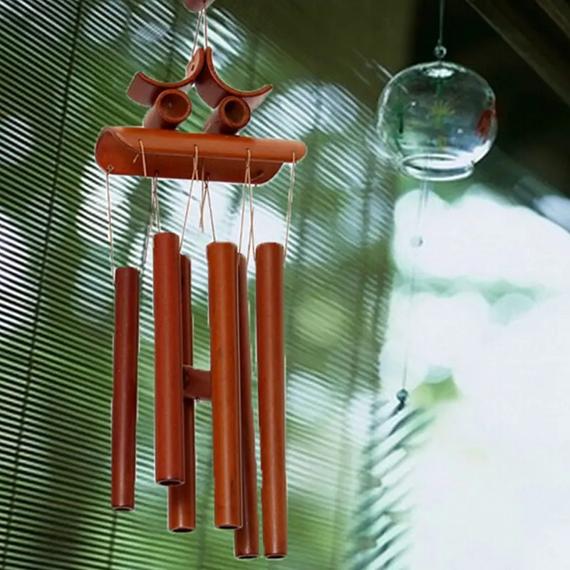 Bamboo Wind Chime Windchime украшение для двора украшение для дома