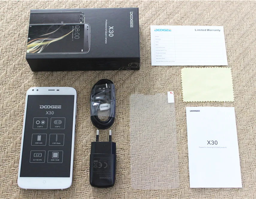 In Stock! DOOGEE X30 Four Cameras 3G WCDMA Android