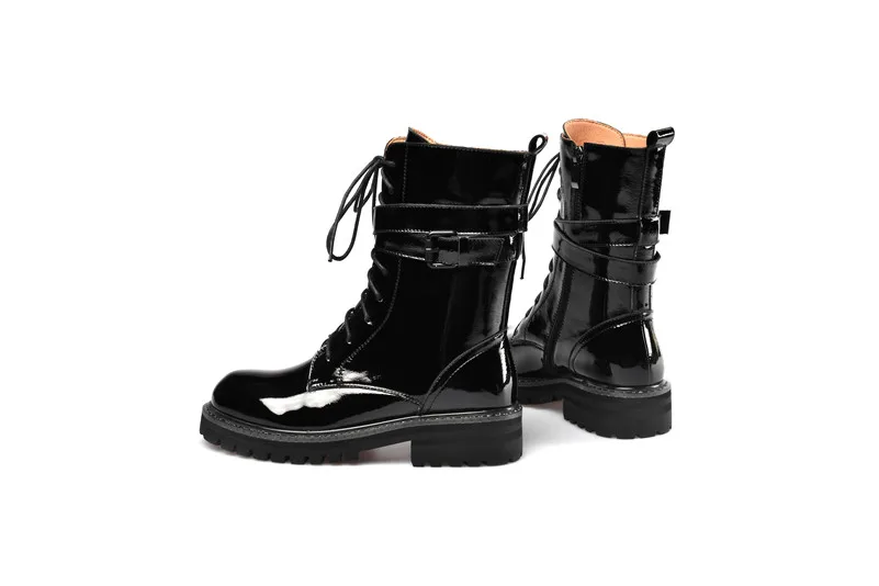 FEDONAS/зимние женские мотоциклетные ботинки на молнии с пряжкой; женские ботильоны с перекрестной шнуровкой; обувь для ночного клуба; женская обувь на платформе и высоком каблуке
