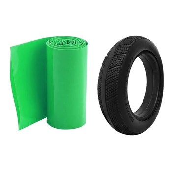 

2M 70mm Green PVC Heat Shrink Tubing Protective Tube with 1Pcs for Xiaomi Mijia M365 8.5 Inch Electric Scooter