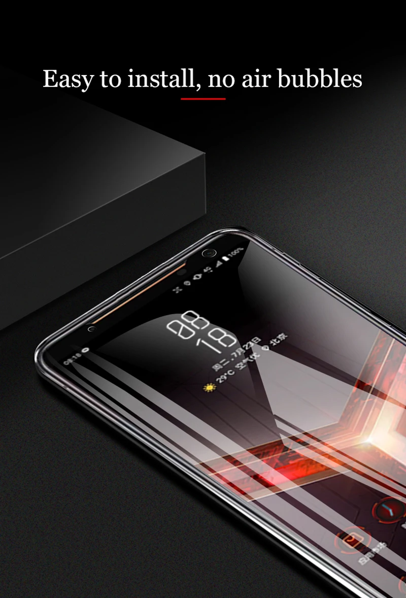 Auroras для ASUS ROG Phone 2 Защитная пленка закаленное стекло 9D полное покрытие для Asus Rog 2 защитная пленка