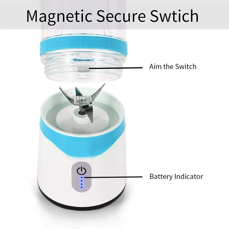 Персональный блендер, портативный блендер, Usb блендер для сока, перезаряжаемый дорожный блендер для коктейлей и смузи