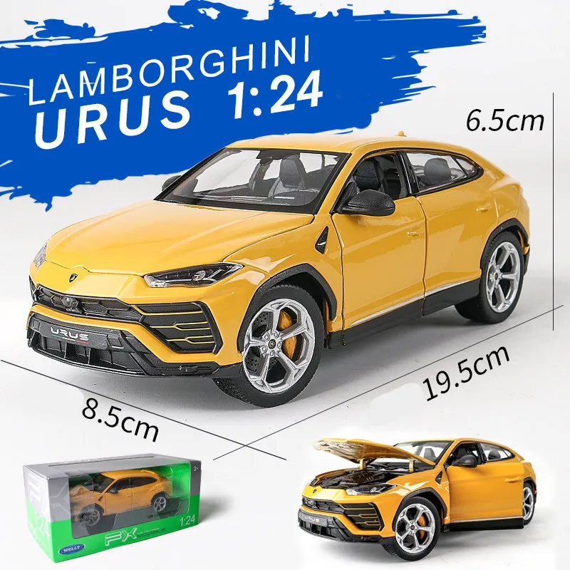 Welly 1:24 Lamborghini Urus белый автомобильный брелок для автомобильных ключей