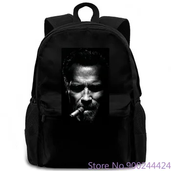 

Arnold Schwarzenegger new cigar Fitness bodybuilding to3 women men backpack laptop travel school adult student