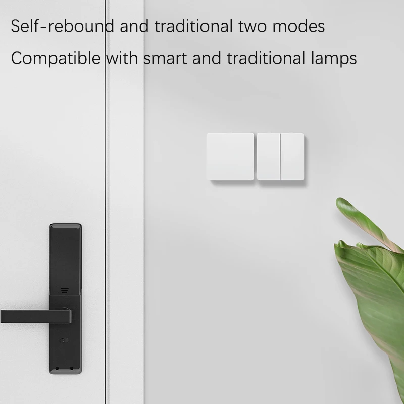 Yeelight Slisaon Atom Wall Switch Three Versions Dual Control Two Modes Smart and Traditional Lamps 250V Smart Switch