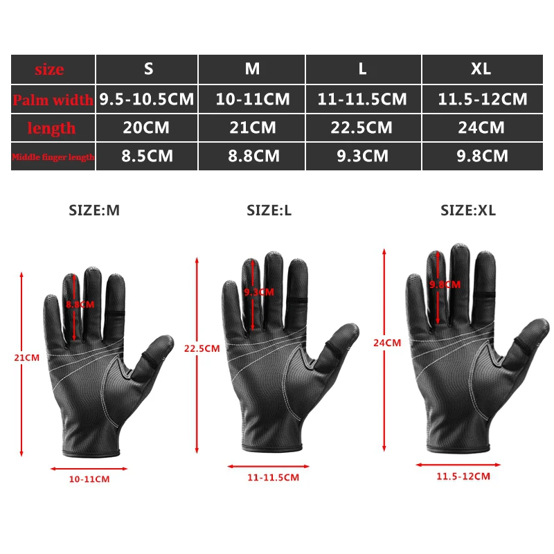 1 пар/уп. 2 дышащие кожаные перчатки с полупальцами, спортивные зимние перчатки для рыбалки, противоскользящие водонепроницаемые перчатки для велоспорта, рыбалки