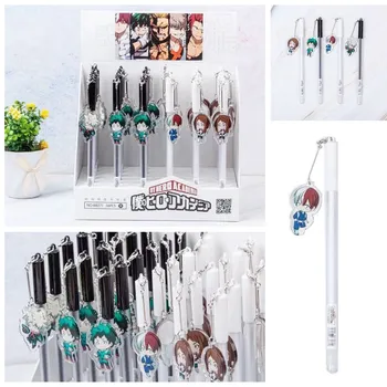 

1pcs Cartoon Japanese Anime My Hero Academia Acrylic Pendant Gel Pens Stationery Gift 0.5mm Signature Pens Supply