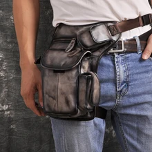 Кожаная мужская многофункциональная модная повседневная сумка-мессенджер через плечо, сумка через плечо, дизайнерская сумка для путешествий, поясная сумка, сумка для ног 3106-b