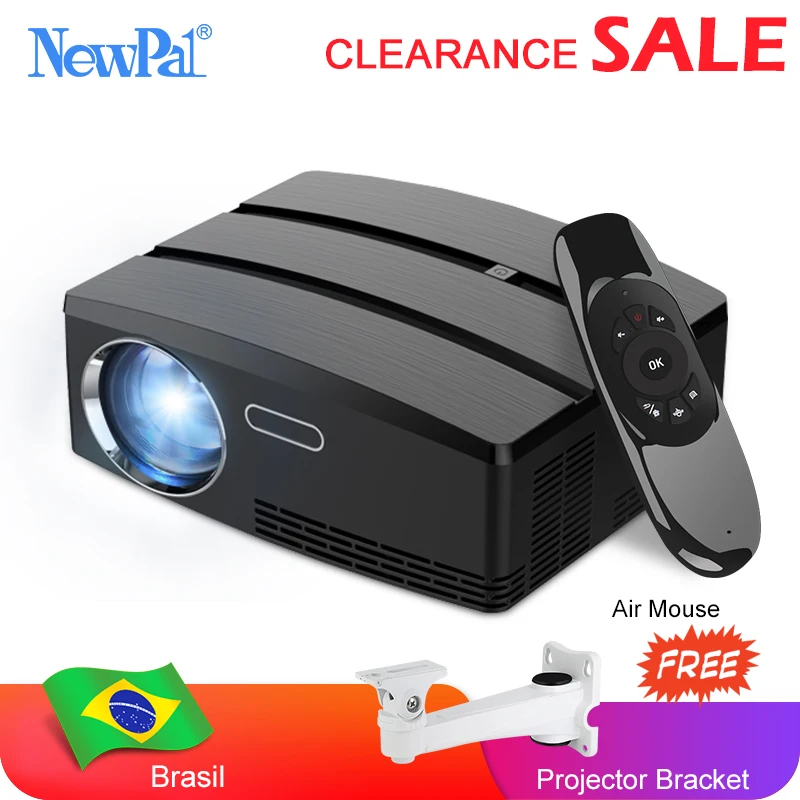 Newpal мини проектор 3D для домашнего кинотеатра Android wifi 1800 люмен 720P светодиодный GP80