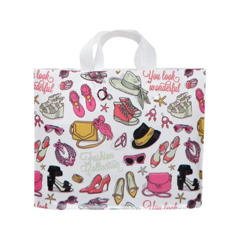 small plastic tote bags with handles