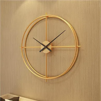 

Nordic 3D Large Gold Wall Clock Modern Design Home Decor Big Kitchen Silent oclock Nixie Watch Wall Kids Clock For children Room