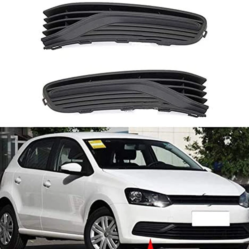 Car Front Bumper Fog Lamp Grille Fog Lamp Shade for POLO Hatchback 2014