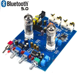 

Kaolanhon DC12V QCC3008 APTX 5.0 Bluetooth Tone Board Tube Amplifier Fever HIFI6J5 Tube Bile Preamp with Original NE5532 Op Amp