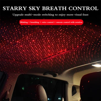 

AOZBZ Roof Atmosphere Decoration Lamp Light USB Compact Red Light Color Roof Laser Galaxy Projector Decoration Lamp Adjustable