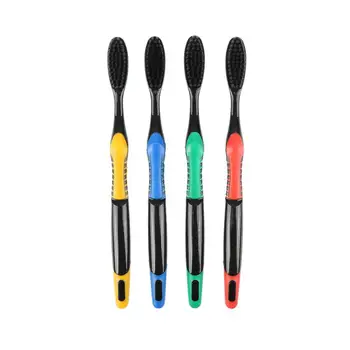 

2PCS Ultra Soft Bamboo Charcoal Toothbrush Oral Care Antibacterial Toothbrush With Black Heads Ultra Fine Soft Ora Tooth Brushes