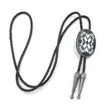 Американский Снежинка кожа и цинковый сплав галстук для мужской свадьбы Красивый Галстук боло