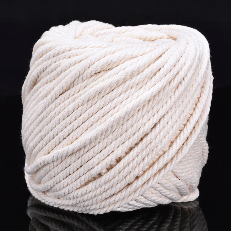 1/2/3/4/5/6mm Cotton Twisted Cord Rope Artisan Macrame String DIY Crafts 1/2/3/4/5/6mm Cotton Twisted Cord Rope Artisan Macrame String DIY Crafts