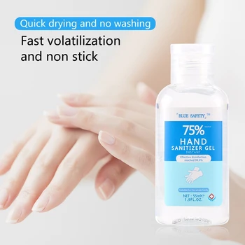 

Anti-Bacteria Moisturizing Liquid 55Ml Travel Portable Hand Disinfection Gel Disposable No Clean Waterless Hand Gel