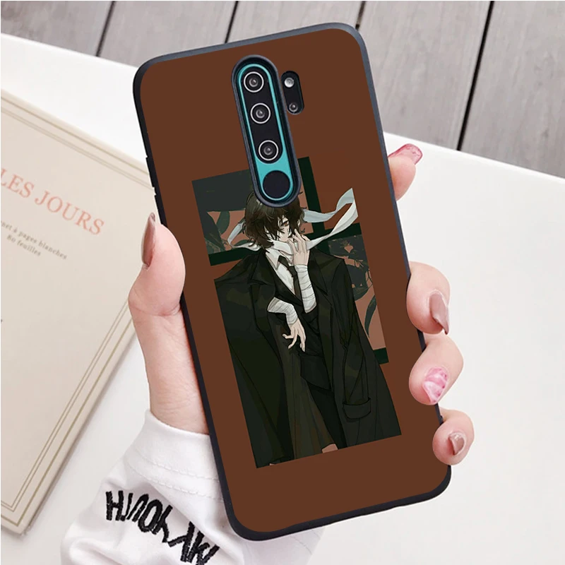 xiaomi leather case case Dazai black Silicone Phone Case For Redmi note 8 7 Pro S 8T for redmi 9 7A Cover phone cases for xiaomi