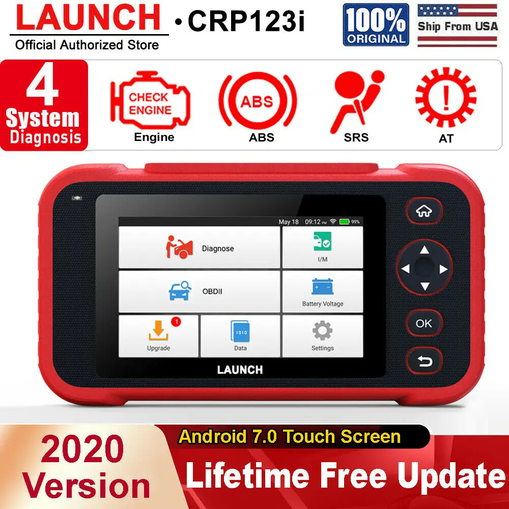 US $139.20 Launch X431 Crp123i Obd Obd2 Coder Reader Scanner 4 System Diagnostic Obd 2 Auto Scanner Car Diagnostic Tool Vs Crp123x Crp123e