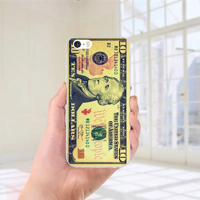 Мягкие силиконовые чехлы для телефонов для iphone 7, 6, 6 S, 8 PLUS, X, XR, XS, 11 Pro Max, 5, 5S, SE, 5C, 4 4S, чехол для косплея доллара, денег - Цвет: Picture 6