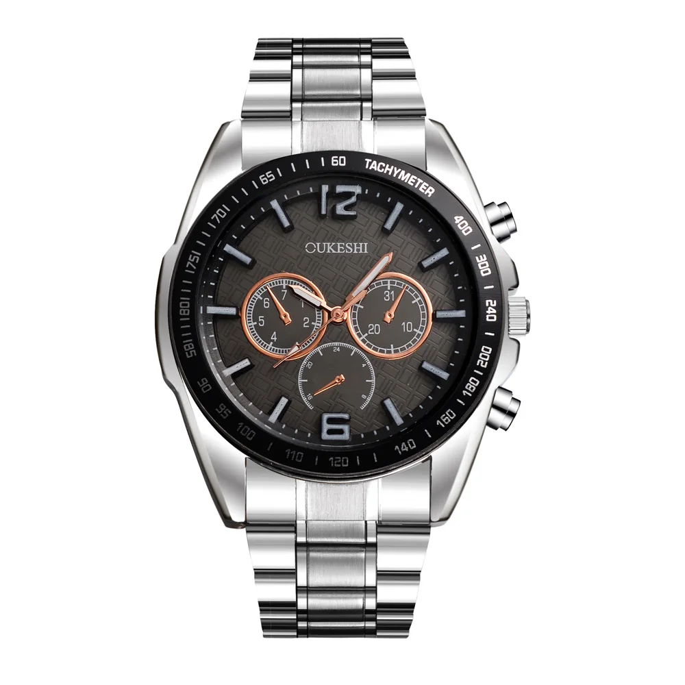 

2017 New Style Men's Trend Simple Fashionable Watch AliExpress Hot Selling Alloy Men Business Quartz Watch
