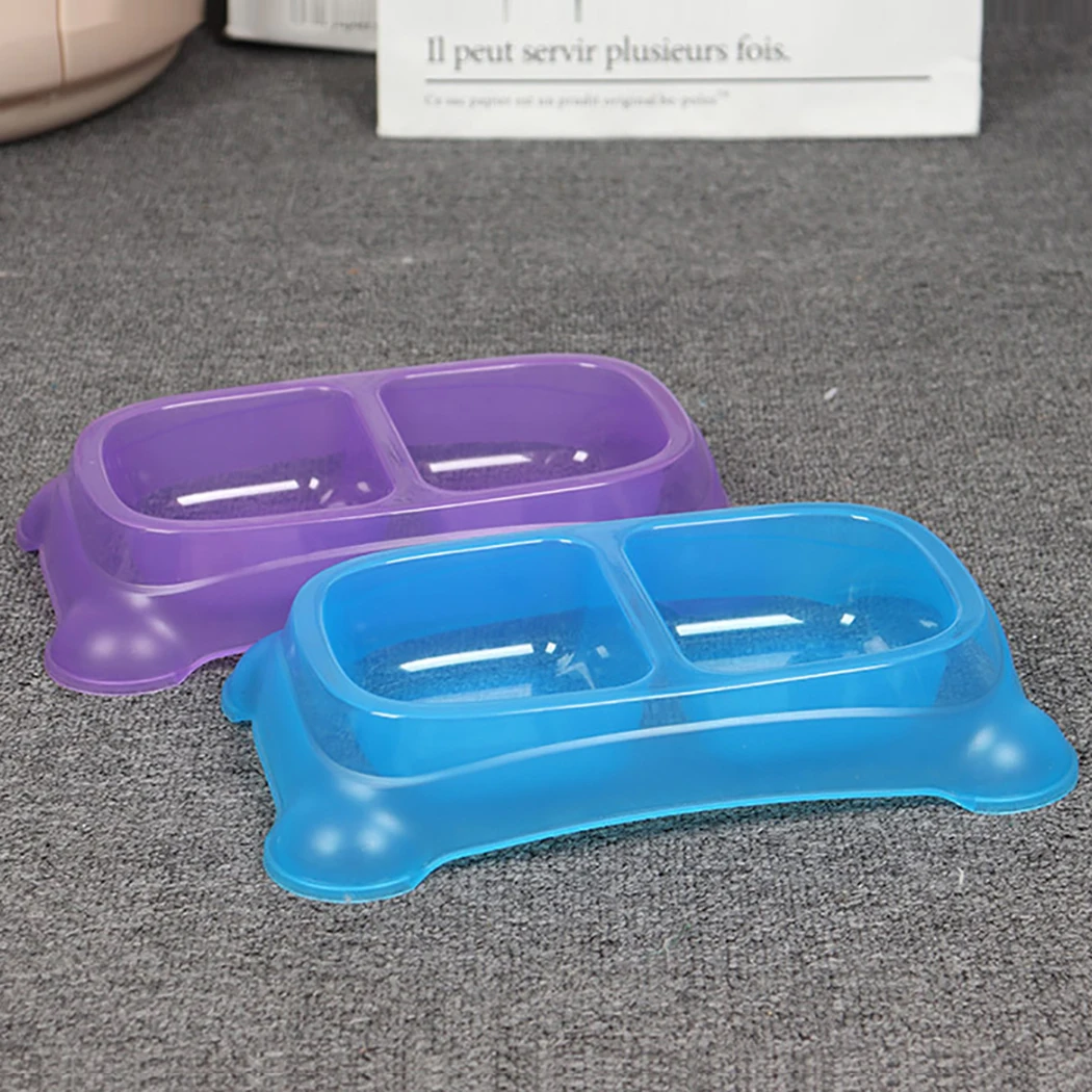 1 шт. Толстая двойная миска для домашних животных|Принадлежности кормления и