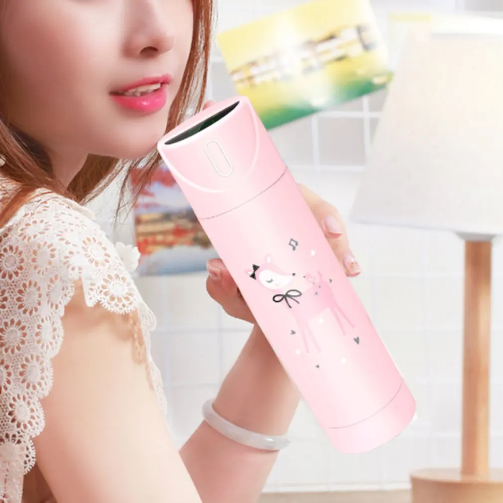 Smart Cup Открытый Кружка светодиодный экран температура дисплей зуммер напоминание напиток чашка в подарок Студенческая чашка подарок