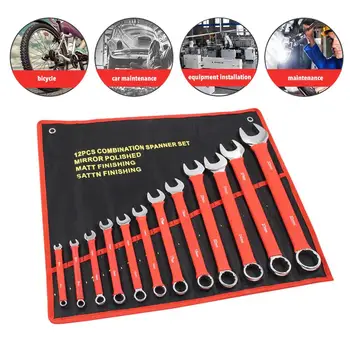 

12PCS High Quality Combination Wrench Set Double Open End Wrench Hardware Auto Repair Tool 6-32mm