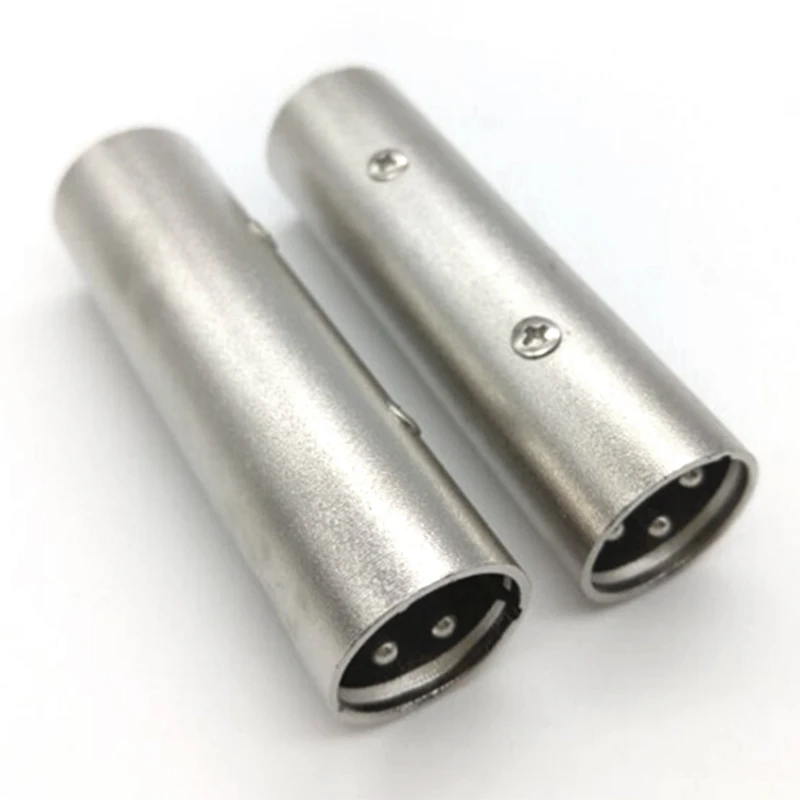 2 шт./упак. 3 Pin XLR кабель для мужчин XLR Мужской разъем аудио муфта Адаптерный микрофон адаптер усилителя для Neutrik 6,4 см