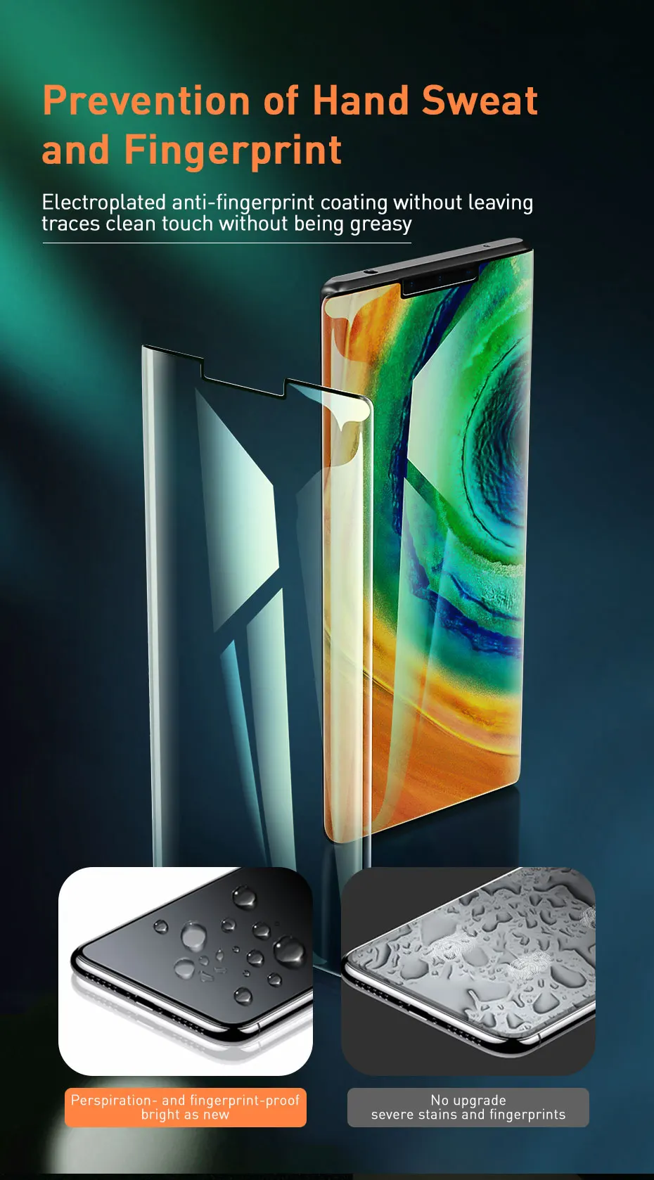 Baseus, 2 шт, Передняя пленка, стекло, полное покрытие, Защита экрана для huawei Mate30 Mate30 Pro, анти сломанная мягкая пленка, защита экрана