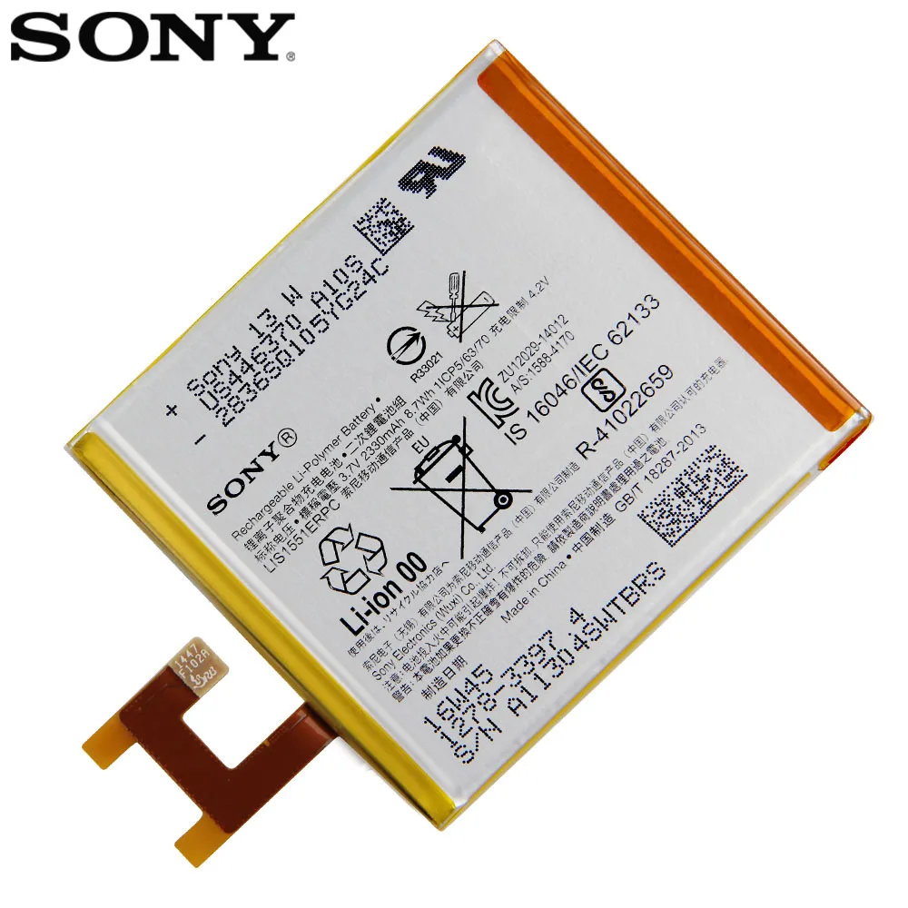 Оригинальная запасная батарея SONY LIS1502ERPC для Sony Xperia Z L36h L36i c6602 C6603 S39H SO 02E LIS1551ERPC