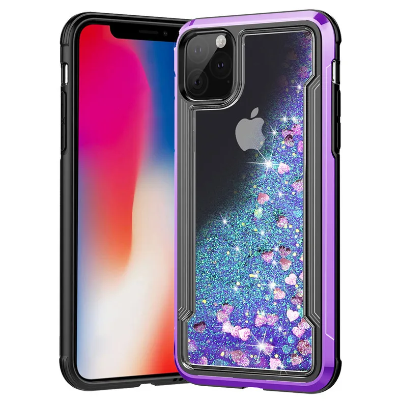 Transparent for iPhone11 pro max quicksand mobile phone case xs x xr electroplating anti-drop 8 plus 7 6 6s | Мобильные телефоны и