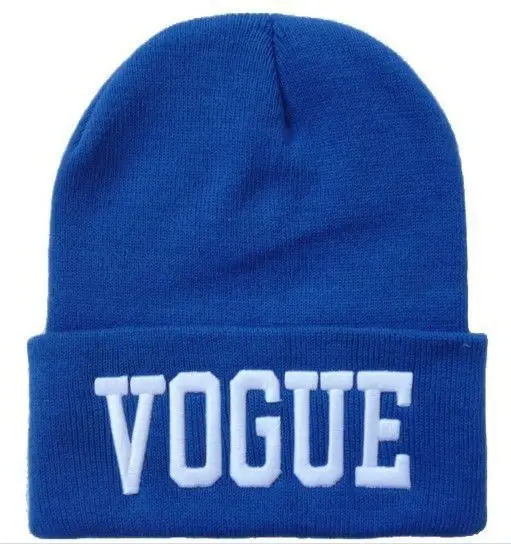Лидер продаж, шапка VOGUE Beanie, популярный вязаный, шерстяной головной убор для мужчин и женщин, шапки осень/зима, теплые уличные хип-хоп шапки - Цвет: 3