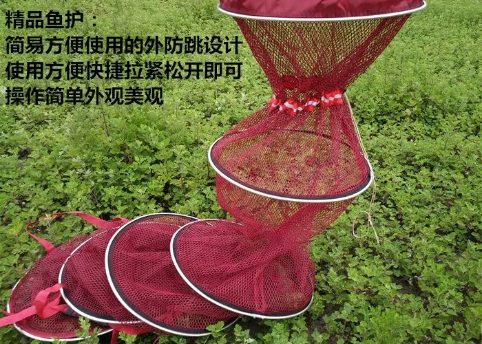 Fish Basket Special Offer Gelatinization Anti Hanging Fish Net Bag Fish String Bag Fish Basket Network Stainless Steel Mesh Fish