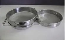 Filtros de mel de bilayer, rede de aço inoxidável, filtro de malha, ferramentas para apicultura, mel, 1 peça