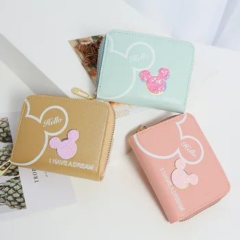 

2020 Short Wallets Leather Women Wallets Fashion Slim Wallet Student Coin Purse Card Holder Ladies Clutch Bag Small Coin Purse