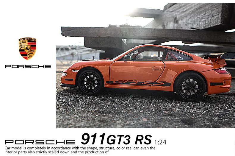 Welly 1:24 porsche 911 gt3 rs vermelho