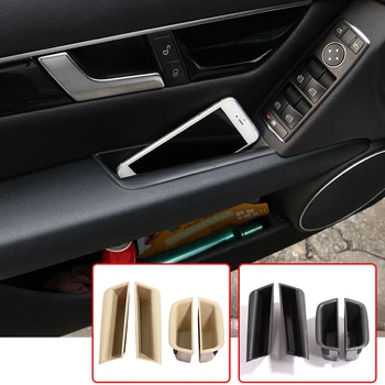 

Front Door Armrest Storage Box Container Phone Holder For Mercedes Benz C Class W204 2008 2009 2010 2011 2012 2013 2014