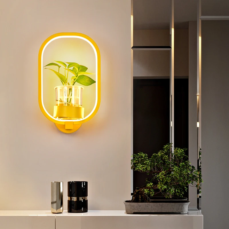 

Decorative led strip with lustre wall lamps Acrylic led light Ceiling Light Suck Roof lamp For Bedside Bedroom plant lamp