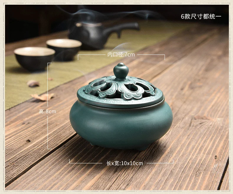 Incense Stick Holder Ash Catcher Small Retro Zen Incense Monk Classical Mini Incense Burner Holder Ceramic Home Decor GG50xl