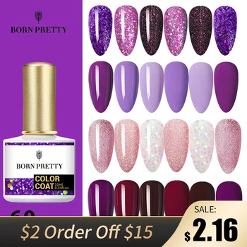 

BORN PRETTY 60Colors Gel Nail Polish 10ml Nail ColorSoak Off UV Gel Glitter Semi-Permanant Base Top Coat Nail Art Varnish