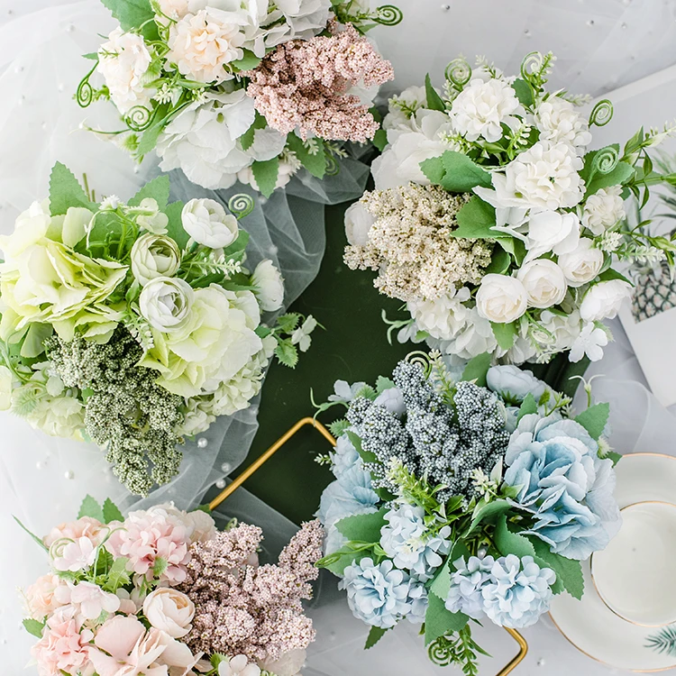 JAROWN Artificial Spikelet Flower Grass DIY Wedding Bouquet Home Decoration Fake Flowers Arrangement Flower Material Yonago (28)